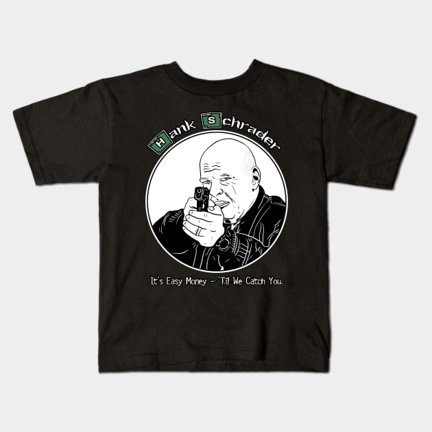 Hank Schrader - Breaking Bad Kids T-Shirt by Black Snow Comics